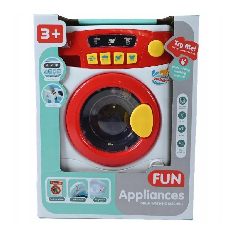 INTERAKTYWNA PRALKA DZIECIĘCA NA BATERIE Z 4 TRYBAMI PRANIA 3+