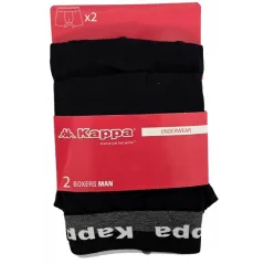 Bokserki Męskie Kappa Czarne 2-Pak Rozmiar L