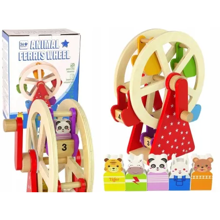 EDUKACYJNY DIABELSKI MŁYN DREWNIANY Z FIGURKAMI LEAN TOYS 3+