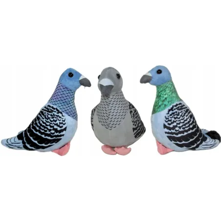 PLUSZOWY GOŁĄBEK 22 CM – MIĘCIUTKA MASKOTKA W TRZECH KOLORACH