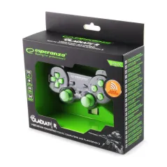 Bezprzewodowy Gamepad Do Pc/Ps3 Esperanza Gladiator Zielony