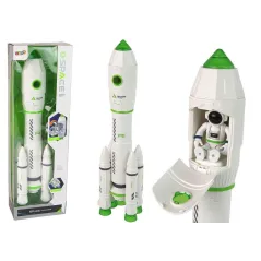 INTERAKTYWNA RAKIETA KOSMICZNA Z ASTRONAUTĄ ŚWIATŁA DŹWIĘK DYM PARA WODNA 3+