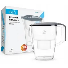 DZBANEK FILTRUJĄCY DO WODY DAFI START 4 L SZARY Z POKRYWKĄ EASY FILL