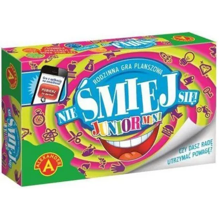 NIE ŚMIEJ SIĘ! WERSJA JUNIOR MINI GRA TOWARZYSKA DLA DZIECI 3+