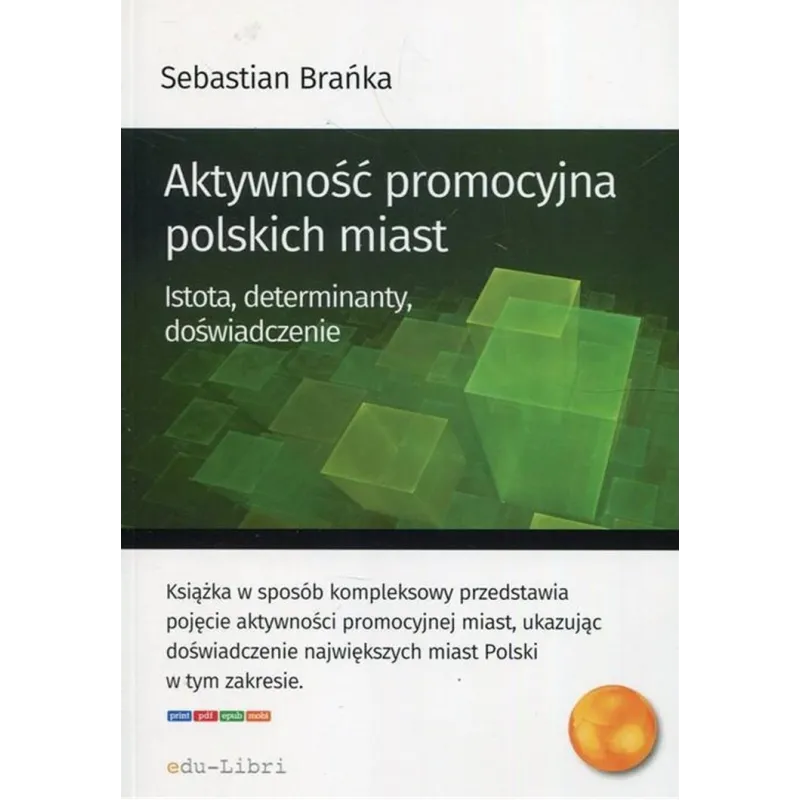 AKTYWNOŚĆ PROMOCYJNA POLSKICH MIAST ISTOTA, DETERMINANTY, DOŚWIADCZENIE Sebastian Brańka