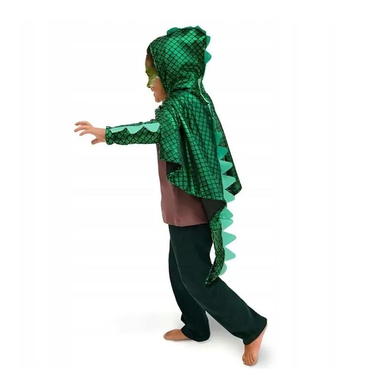 UNIWERSALNY STRÓJ ZIELONEGO SMOKA DLA DZIECI PARTYDECO