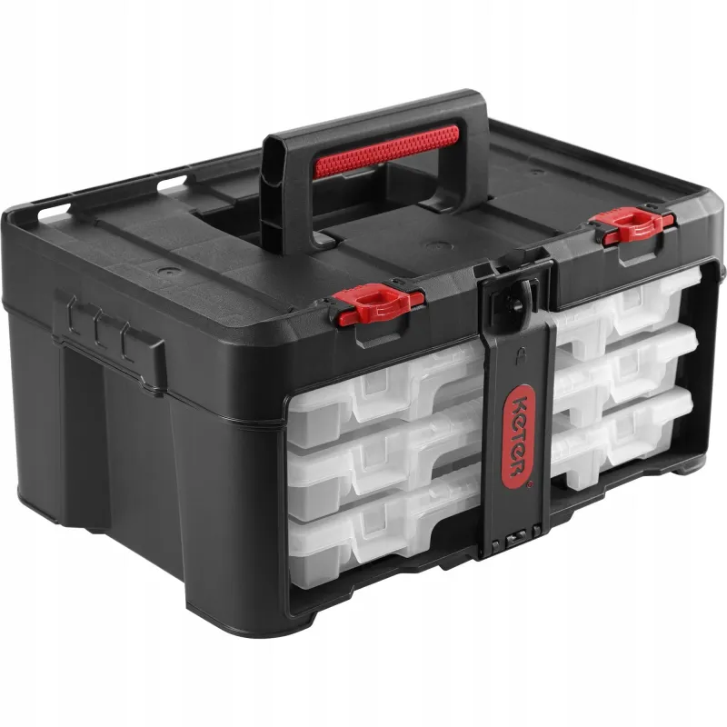 SKRZYNKA NA NARZĘDZIA 37L Z REGULOWANYMI PRZEGRÓDKAMI KETER