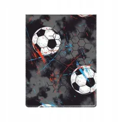 OKŁADKA NA DOKUMENTY UCZNIA PIŁKI FOLIA PVC Z KIESZONKAMI