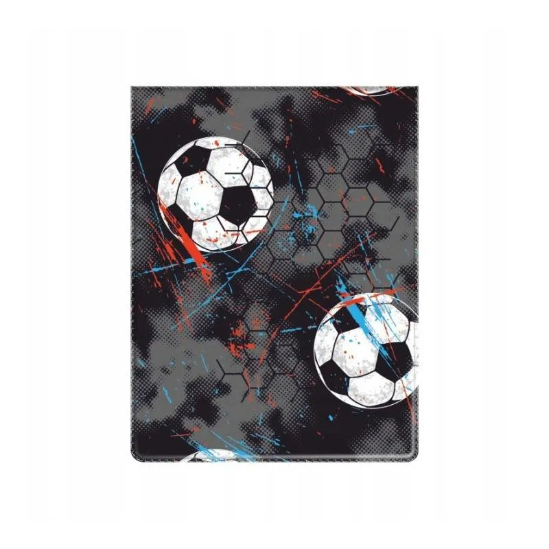 OKŁADKA NA DOKUMENTY UCZNIA PIŁKI FOLIA PVC Z KIESZONKAMI