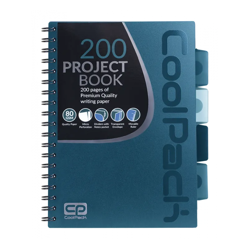 ZESZYT 200 STRON KRATKA COOLPACK Z PRZEGRÓDKAMI B5