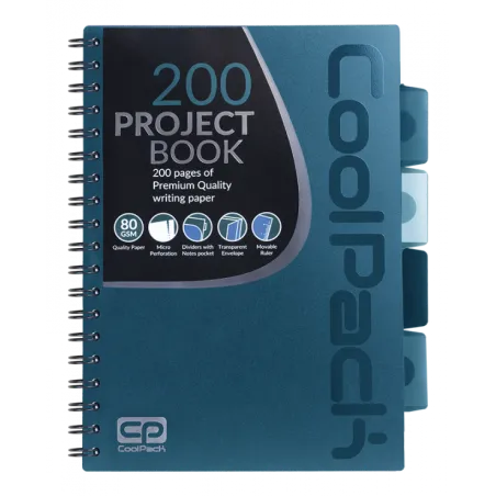 ZESZYT 200 STRON KRATKA COOLPACK Z PRZEGRÓDKAMI B5