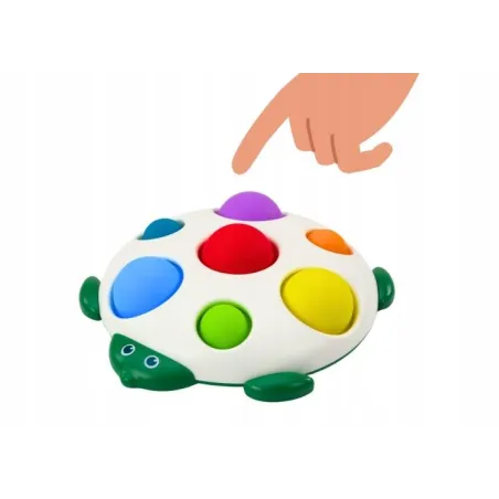 EDUKACYJNY ŻÓŁW SENSORYCZNY POP IT DLA MALUSZKÓW 6M+
