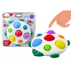 EDUKACYJNY ŻÓŁW SENSORYCZNY POP IT DLA MALUSZKÓW 6M+