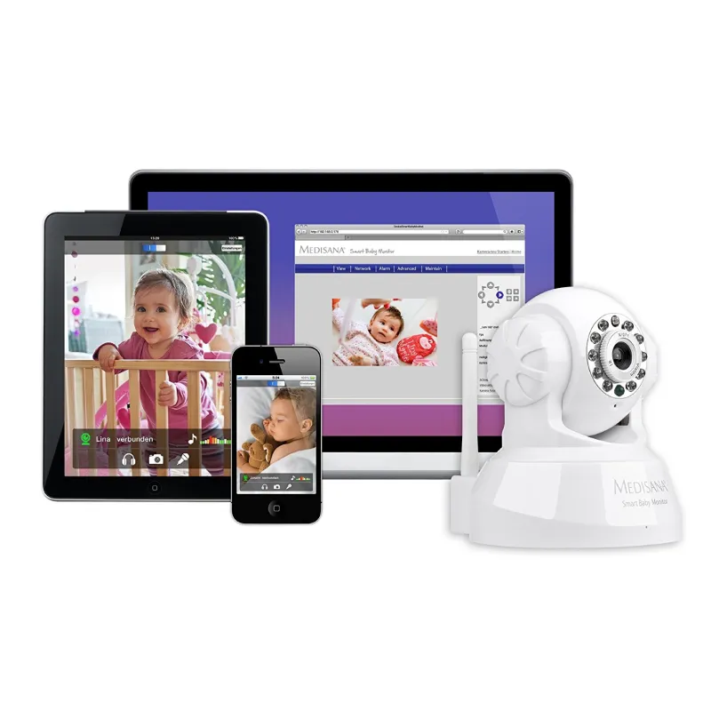 NIANIA ELEKTRONICZNA Z KAMERĄ WIFI MEDISANA SMART BABY MONITOR 52345