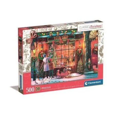 PUZZLE 500 ELEMENTÓW OLD TOY SHOP CLEMENTONI 8+
