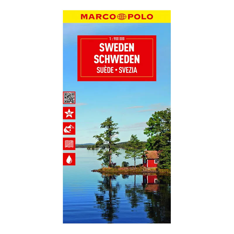SZWECJA MAPA 1:900 000 MARCO POLO