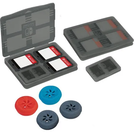 BIG BEN NINTENDO SWITCH GAME TRAVELER VALUE PACK 2 NAKŁADKI NA ANALOGI + ETUI NA GRY