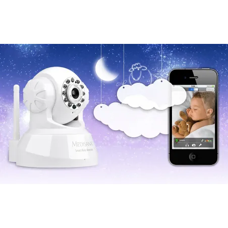 Niania Elektroniczna Z Kamerą Wifi Medisana Smart Baby Monitor 52345