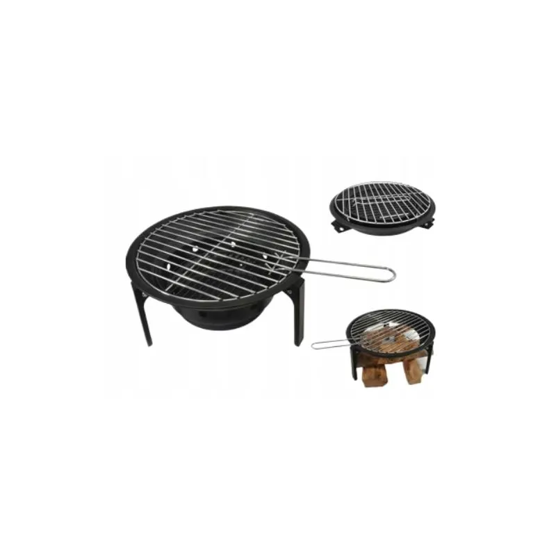 GRILL TURYSTYCZNY WĘGLOWY KEMPINGOWY KOMPAKTOWY PALENISKO 2W1+ TORBA