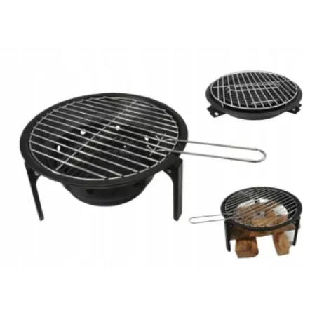 GRILL TURYSTYCZNY WĘGLOWY KEMPINGOWY KOMPAKTOWY PALENISKO 2W1+ TORBA