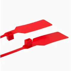 PLOMBA PLASTIKOWA ZABEZPIECZAJĄCA BIG FLAG CZERWONA 460 MM 1000 SZT