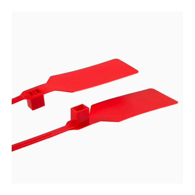 PLOMBA PLASTIKOWA ZABEZPIECZAJĄCA BIG FLAG CZERWONA 460 MM 1000 SZT