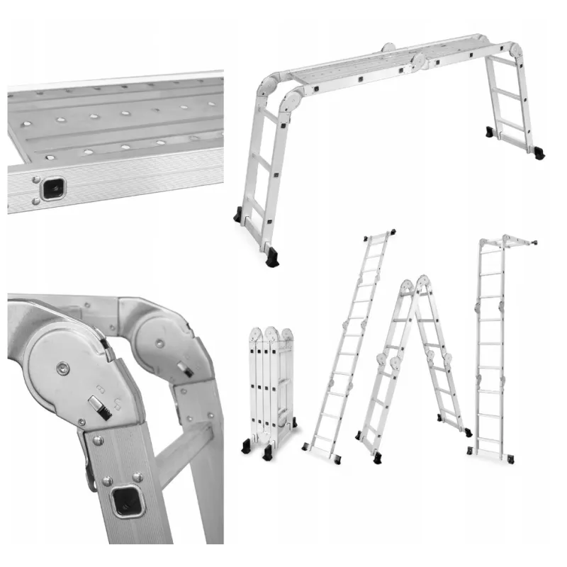 DRABINA WIELOFUNKCYJNA SKŁADANA DRABEST 4X3 STOPNIE + PODEST WYSOKOŚĆ ROBOCZA DO 4,39 M