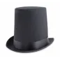 Czarny Cylinder Dżentelmen Duży Kapelusz Karnawałowy Retro Vintage