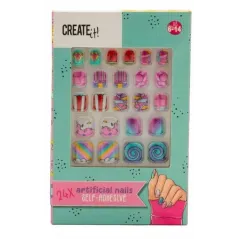 CREATE IT! KOLOROWE TIPSY SAMOPRZYLEPNE NA PAZNOKCIE DLA DZIECI 6+