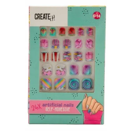 CREATE IT! KOLOROWE TIPSY SAMOPRZYLEPNE NA PAZNOKCIE DLA DZIECI 6+
