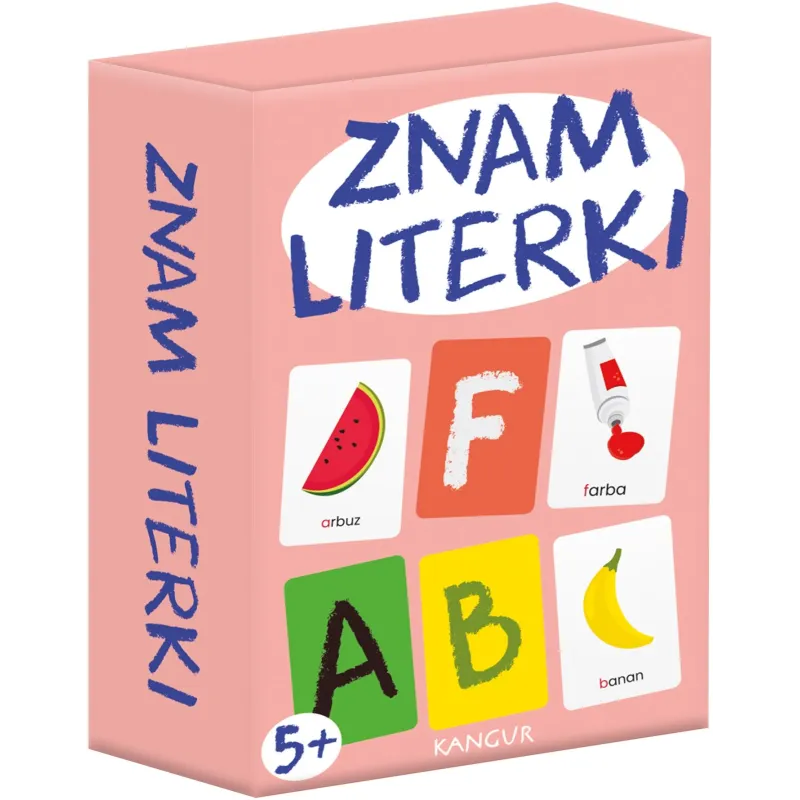 ZNAM LITERKI MINI GRA EDUKACYJNA – KARTY DO NAUKI ALFABETU DLA DZIECI 5+