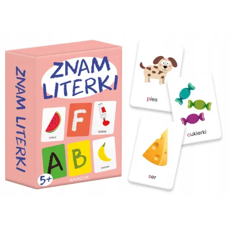 Znam Literki Mini Gra Edukacyjna – Karty Do Nauki Alfabetu Dla Dzieci 5+