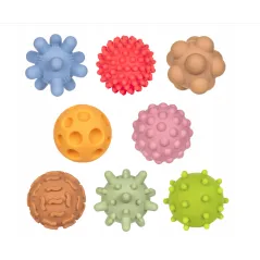 Zestaw Piłeczek Sensorycznych Rozwój Motoryki I Zmysłów 8 Sztuk Tullo 0+