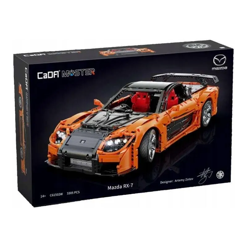 KLOCKI KONSTRUKCYJNE ZDALNIE STEROWANE AUTO MAZDA RX-7 CADA 14+