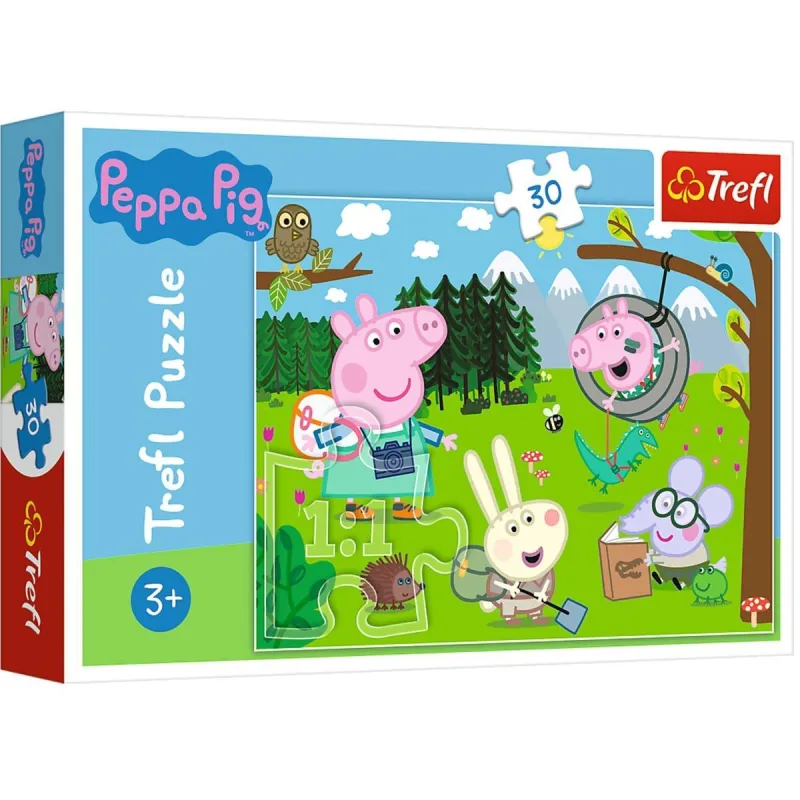 ŚWINKA PEPPA LEŚNA WYPRAWA PUZZLE 30 ELEMENTÓW 3+