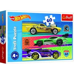 PUZZLE HOT WHEELS 60 ELEMENTÓW WYŚCIGÓWKI TREFL 4+