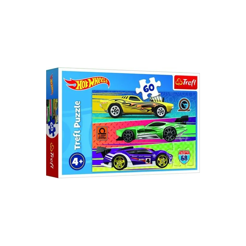 PUZZLE HOT WHEELS 60 ELEMENTÓW WYŚCIGÓWKI TREFL 4+ PUZZLE HOT WHEELS 60 ELEMENTÓW WYŚCIGÓWKI TREFL 4+