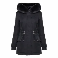 KURTKA PARKA Z FUTERKOWYM OBSZYCIEM S'WEST ROZMIAR XXL