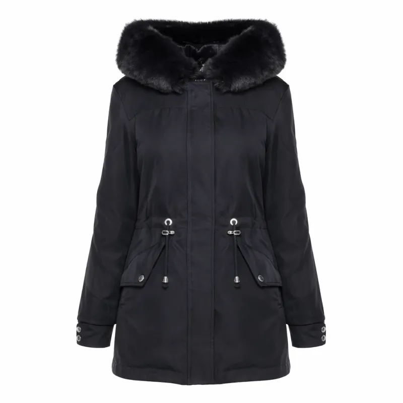 KURTKA PARKA Z FUTERKOWYM OBSZYCIEM S'WEST ROZMIAR XXL