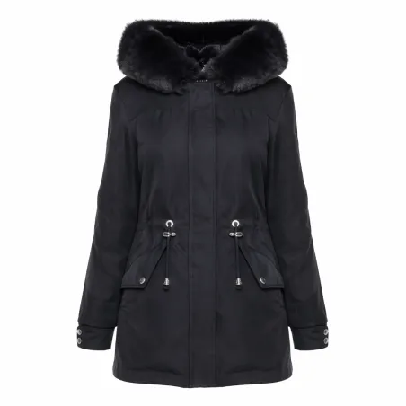 Kurtka Parka Z Futerkowym Obszyciem S'west Rozmiar Xxl