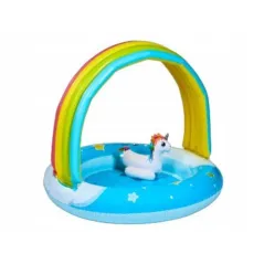 BASEN DMUCHANY DLA DZIECI Z DASZKIEM TĘCZA 95 CM SUNCLUB