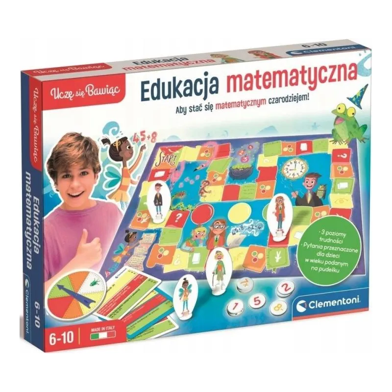 GRA EDUKACYJNA MATEMATYKA DLA DZIECI 6-10 LAT CLEMENTONI 6+