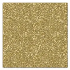 SERWETKI PAPIEROWE TŁOCZONE ZŁOTE 33 x 33 CM 3 WARSTWY PAW
