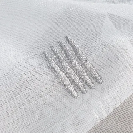 TKANINA FIRANOWA ŻAKARDOWA O NIEREGULARNYM WZORZE WYSOKOŚĆ 170 CM