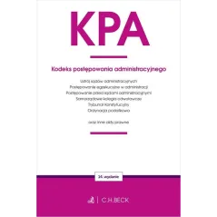 KPA KODEKS POSTĘPOWANIA ADMINISTRACYJNEGO ORAZ USTAWY TOWARZYSZĄCE