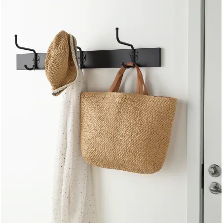 Metalowy Wieszak Z 3 Hakami Ikea Pinnig Czarny 79 Cm