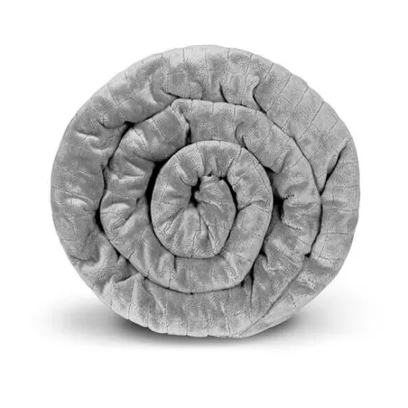 CAŁOROCZNA KOŁDRA OBCIĄŻENIOWA GRAVITY 10 KG 135X200 CM Z POSZEWKĄ SZARA