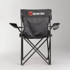 KRZESŁO KEMPINGOWE 24MX SKŁADANE Z UCHWYTEM NA NAPÓJ