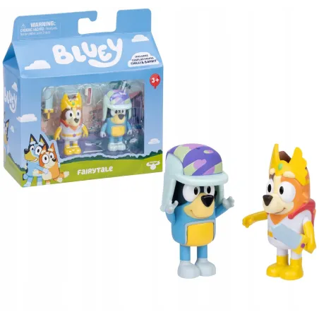 BLUEY BAJKOWE POSTACIE 2 FIGURKI CHILLI I BANDIT TM TOYS 3+