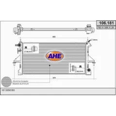 Chłodnica Ahe 106.181 Citroen Jumper Peugeot Boxer 2.0 Bluehdi